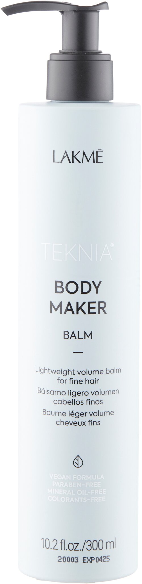 Lakme бальзам Teknia Body Maker для придания объема тонким волосам, 300 мл