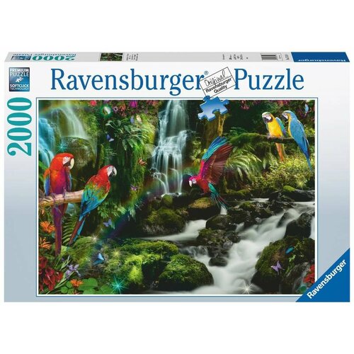 Пазл Ravensburger 2000 деталей: Разноцветные попугаи в джунглях пазл ravensburger 2000 деталей диснеевские злодеи 165063 zal