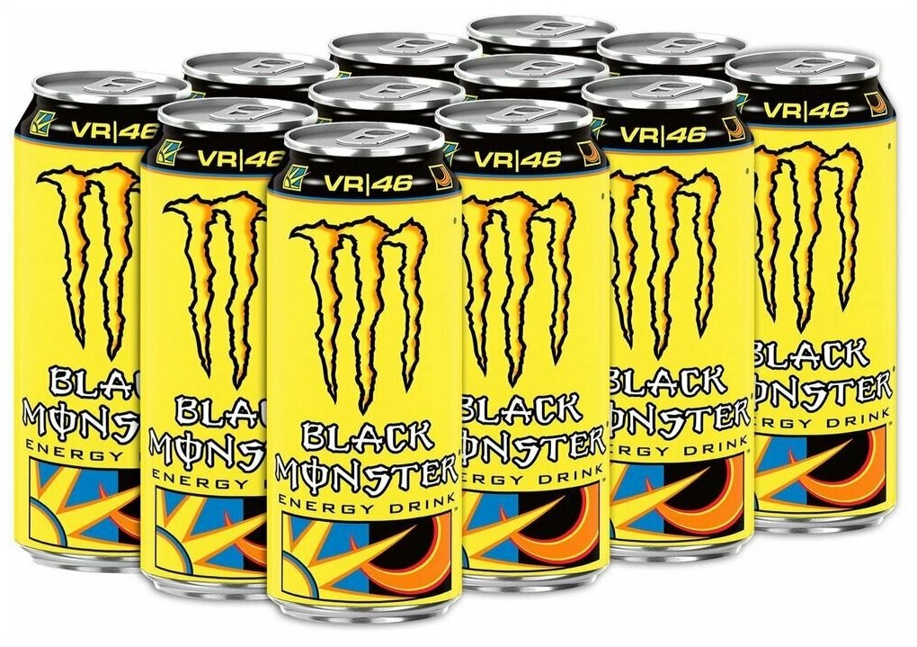 Энергетический напиток Black Monster Energy The Doctor 449 мл х 12 банок - фотография № 5