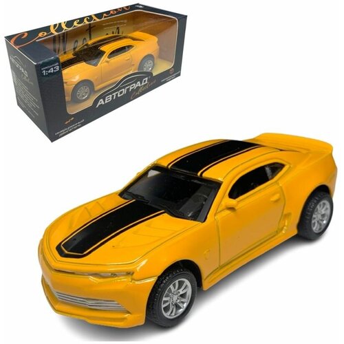 Модель металлическая Chevrolet Camaro, жёлтый, масштаб 1:43