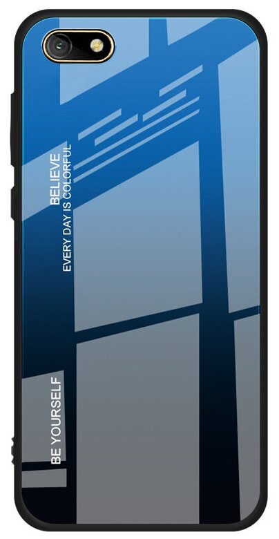 Чехол-бампер MyPads для iPhone 6 plus/ 6S plus 5.5 (Айфон 6/ 6С+ плюс) стеклянный из закаленного стекла с эффектом градиент зеркальный блестящий .