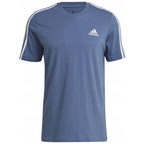 Футболка adidas ESSENTIALS 3-STRIPES, размер M, синий