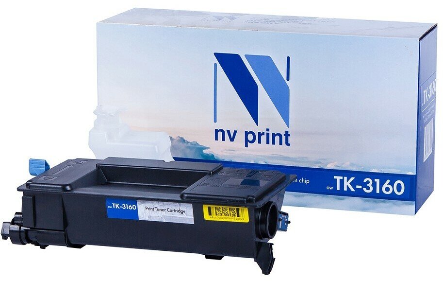 NV Print Расходные материалы TK-3160 Картридж для Kyocera для ECOSYS P3045dn 3050dn 3055dn 3060dn 12500k , с чипом