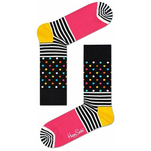 Носки Happy Socks, размер 25, мультиколор, бесцветный 5 pairs lot women casual socks fashion dots sock personality cute comfortable polka dot sock japanese kawaii socks