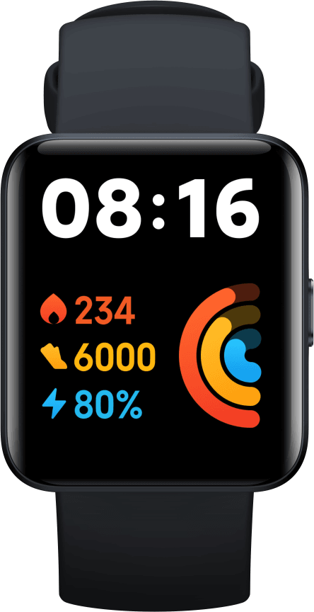 Часы наручные Xiaomi Смарт-часы Redmi Watch 2 Lite GL (Black) (BHR5436GL)