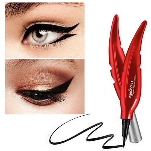 Подводка фломастер перо liquid eyeliner waterproof цвет черный