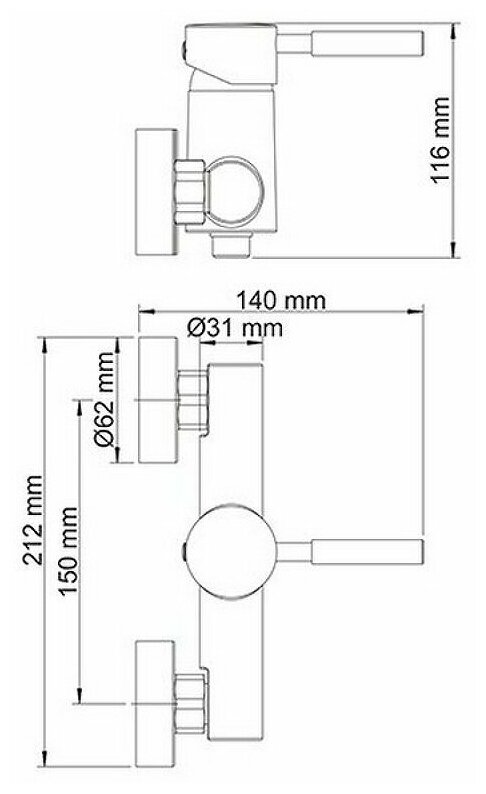 Смеситель Wasserkraft для душа Main 4102 - фото №8