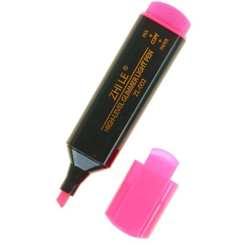 Маркер-текстовыделитель Zhile, 5 мм, розовый