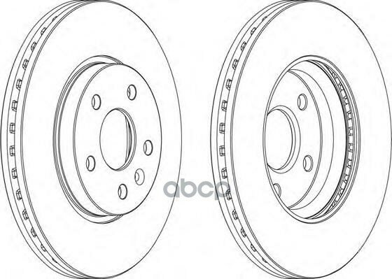 Торм. Диск Ferodo Ddf1869 Chevrolet Cruze Opel Astra J R15 Ferodo арт. DDF1869