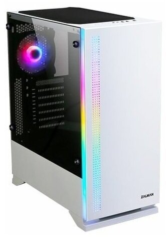 Zalman Корпус Miditower Zalman S5, ATX, белый (без БП)