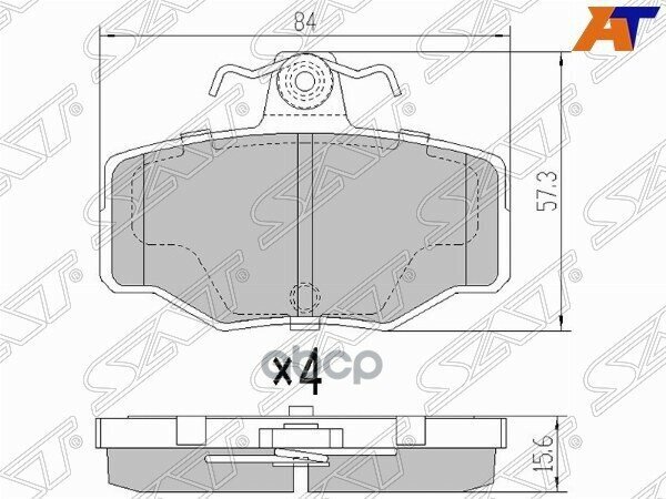 Колодки Тормозные Зад Nissan Almera Tino V10/Almera N16/Primera P11 Sat арт. ST-44060-BM426