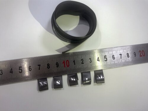 Размерник / составник сатиновый 4х1 см , по 10 шт XS-XL