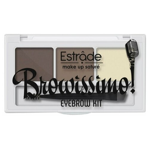 Купить Estrade Набор для макияжа бровей Browissimo Eyebrow Kit, 103, коричневый/черный