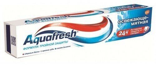 Зубная паста Aquafresh Освежающе-Мятная, 50 мл, 9шт