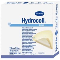 Повязка Гидроколл Тин/Hydrocoll Thin гидроколлоидная на слабоэкссудирующие раны 7,5х7,5 см, 10 шт