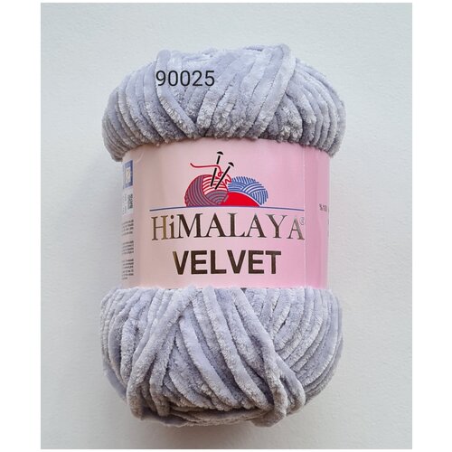 Himalaya Пряжа Velvet 100% полиэстер 120м/100гр (90025) пряжа himalaya velvet 2 шт 90025 св серый 120м 100г 100% полиэстер гималая вельвет