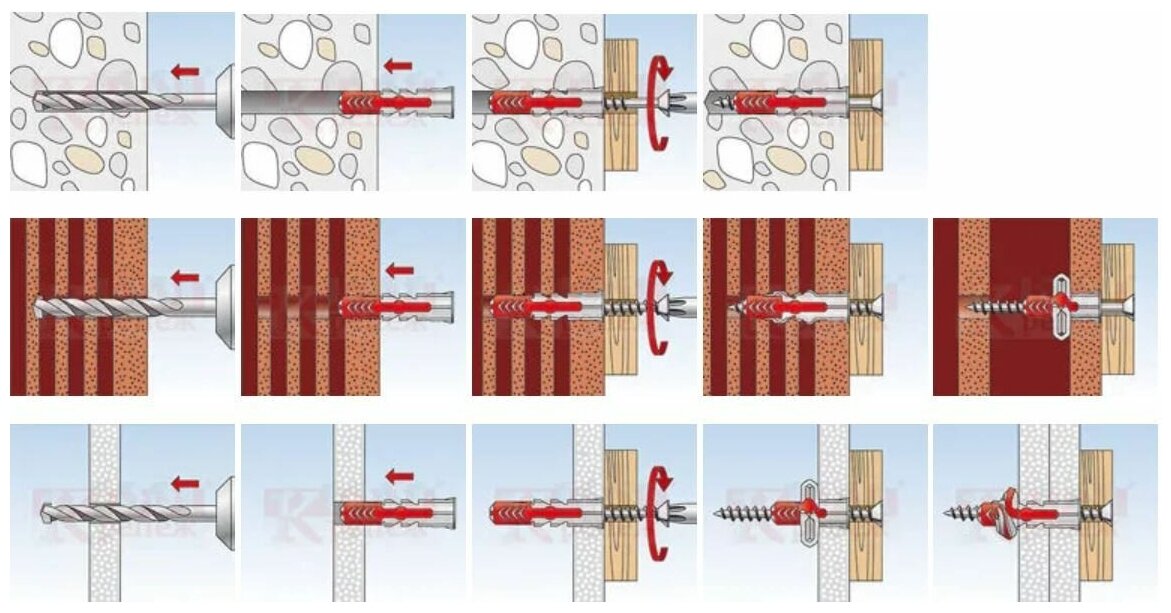 Дюбель универсальный Fischer DUOPOWER 12x60, 4 шт. - фотография № 5