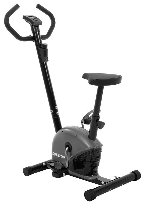 Велотренажер ONLITOP, механический ОТ-2545, до 100 кг, высота 105 см, ширина 46 см, цвет черный
