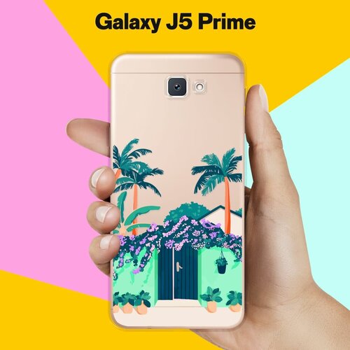 Силиконовый чехол на Samsung Galaxy J5 Prime Забор / для Самсунг Галакси Джей 5 Прайм