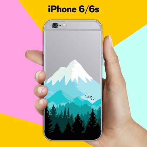 Силиконовый чехол Снежные горы на Apple iPhone 6/6s силиконовый чехол снежные горы на apple iphone 11 pro max