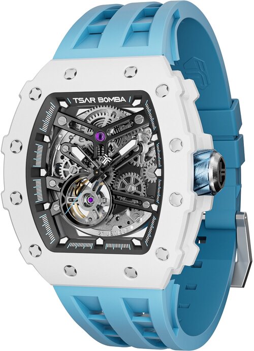 Наручные часы TSAR BOMBA Наручные часы TSAR BOMBA Automatic Ceramic TB8208C-06, голубой