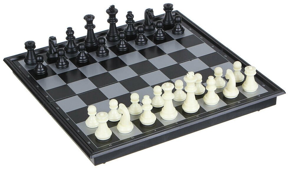 Набор игр 3в1 24*24см (магнитные шашки, шахматы, нарды)
