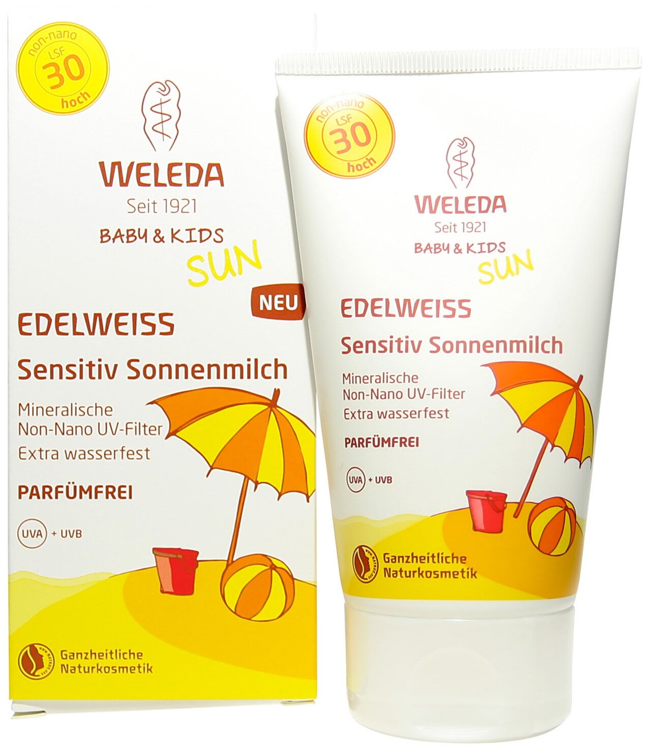 Крем Weleda солнцезащитный для младенцев и детей SPF 30, 150 мл - фото №4