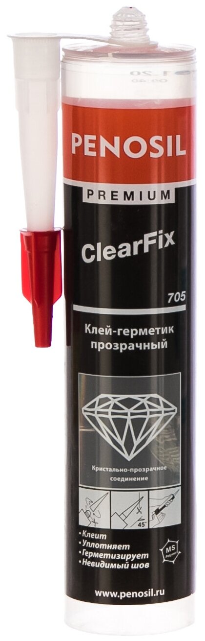 Клей-герметик PENOSIL Premium ClearFix 705 гибрид. прозрач. 290мл H3039 15920642