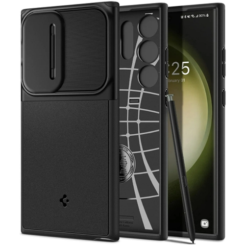 Чехол Spigen Optik Armor для Samsung Galaxy S23 Ultra (ACS05639) черный матовый