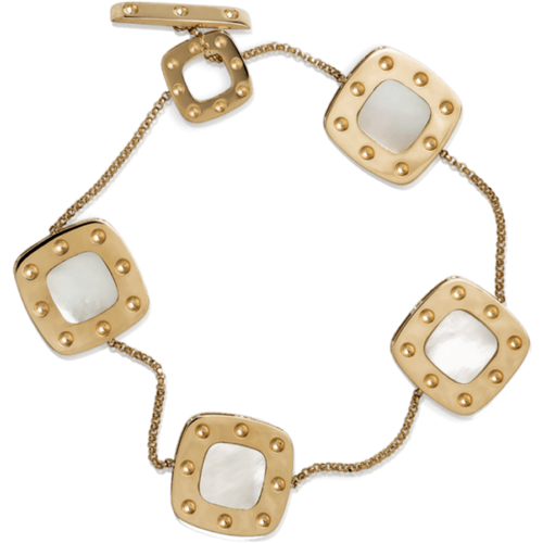 фото Браслет roberto coin, желтое золото, 750 проба, длина 18 см.