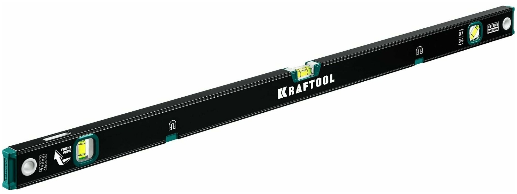 Уровень Kraftool 2000мм (магнитный с зеркальным глазком) 34785-200