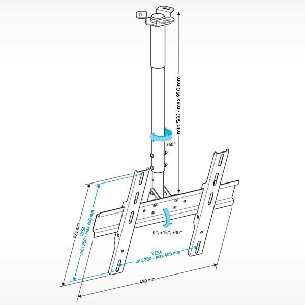 Кронейн на потолок Holder PR-101