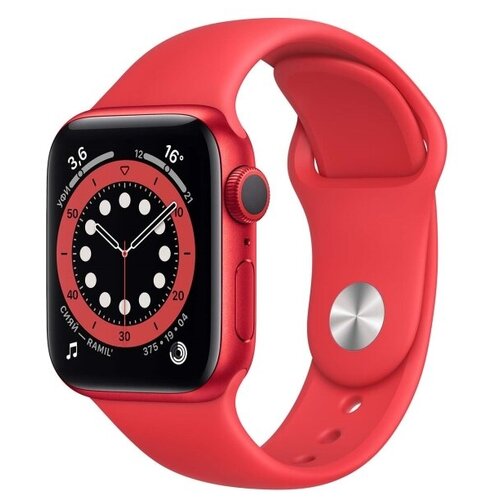 Apple Часы Apple Watch S6 44mm, красный