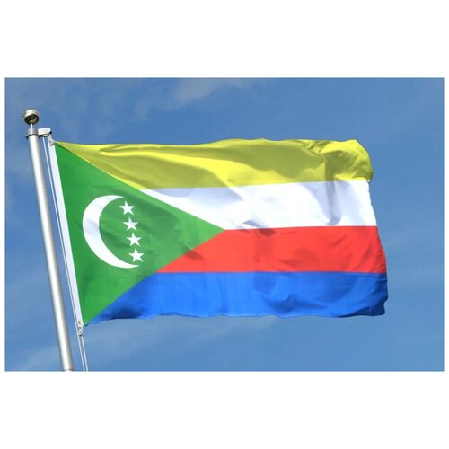 Флаг Коморских Островов 90х135 см флаг британских виргинских островов 90х135 см
