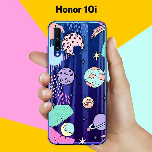 Силиконовый чехол на Honor 10i Узор из планет / для Хонор 10 Ай силиконовый чехол узор из планет на honor 10i