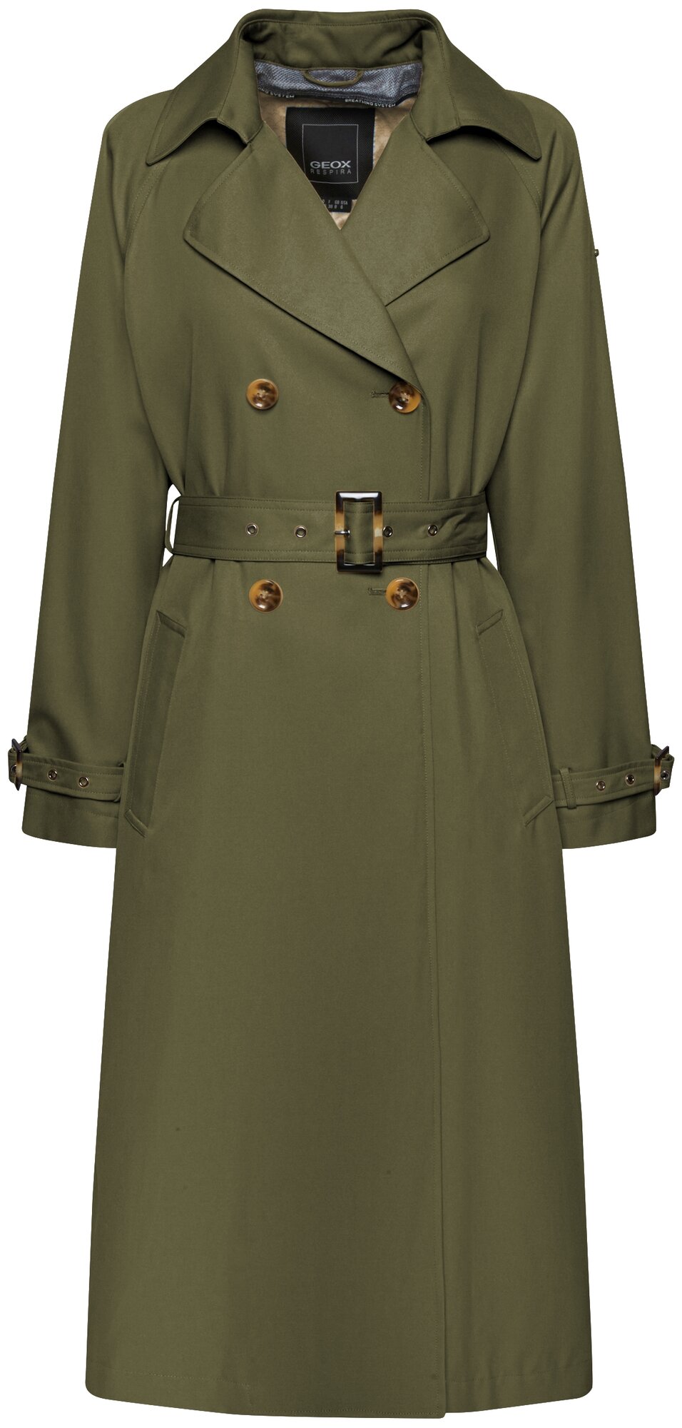 Куртка GEOX для женщин W TOPAZIO цвет бежево-коричневый 