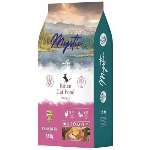 Mystic Kitten Cat Food Chicken 1,5 кг сухой корм для котят с курицей mystic kitten cat food chicken полнорационный сухой корм для котят с курицей 1 5 кг