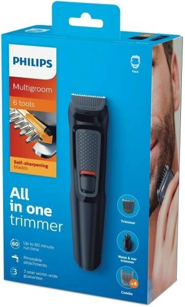 Машинка для стрижки бороды Philips MG3710/15 чёрный