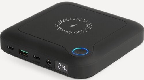 Изображение товара Внешний аккумулятор Topon TOP-T84 24000mAh (88.8Wh) Type-C1 PD 60W, Type-C2 PPS 33W, USB 22.5W, DC 12V-24V 84W, Qi 10W Черный