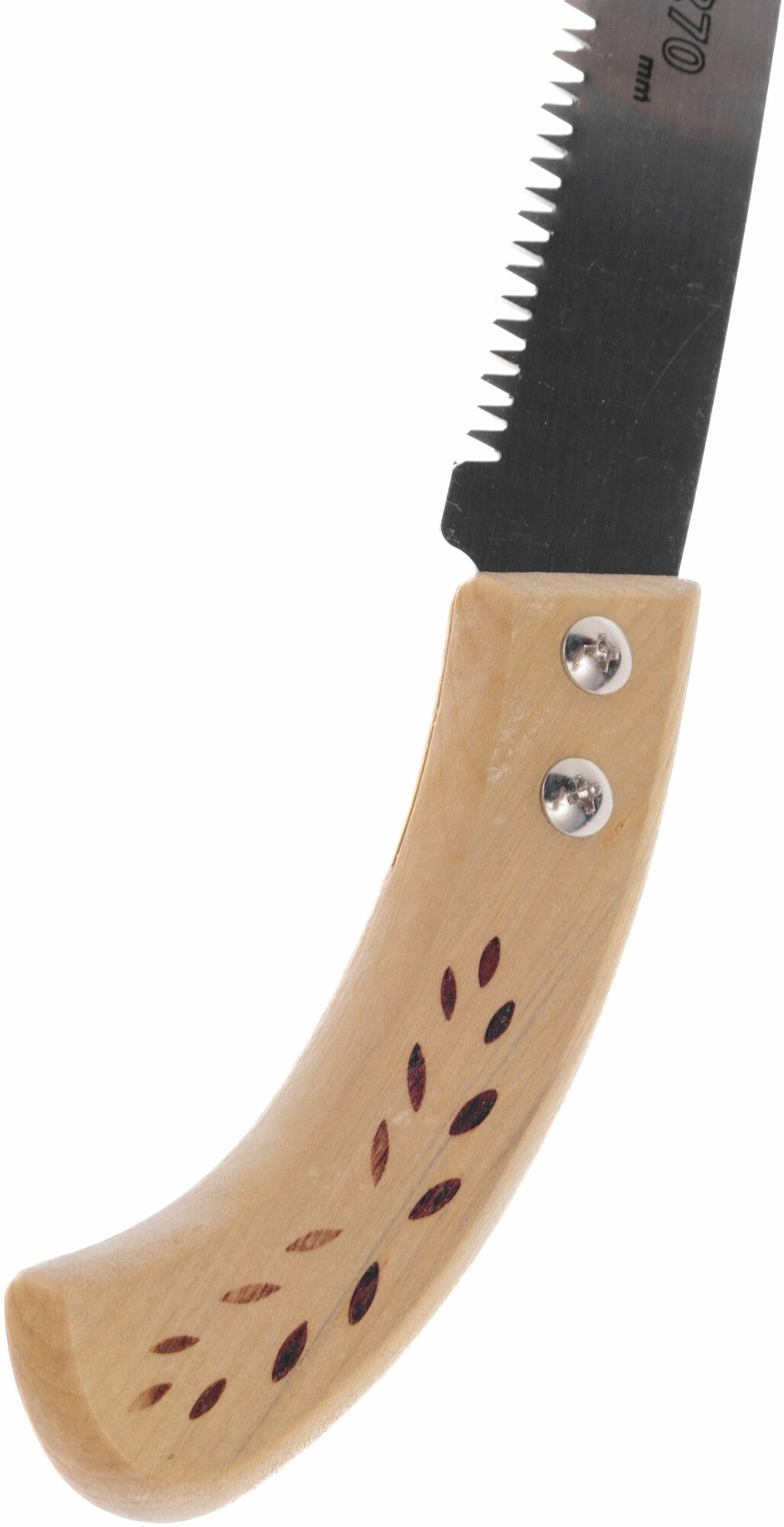Пила садовая, ножовка садовая, полотно 27 см, закаленные зубья 3D заточка. Деревянная ручка. - фотография № 4
