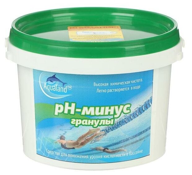 Регулятор pН-минус Aqualand гранулы 1 кг