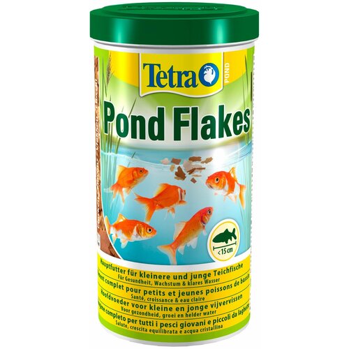 TETRA POND FLAKES корм хлопья для молодых прудовых рыб (1 л х 2 шт)