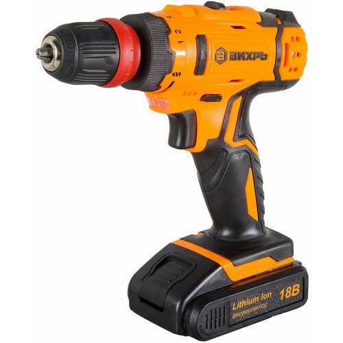 Дрель-шуруповерт аккумуляторная вихрь ДА-18Л-2КC 816800₽