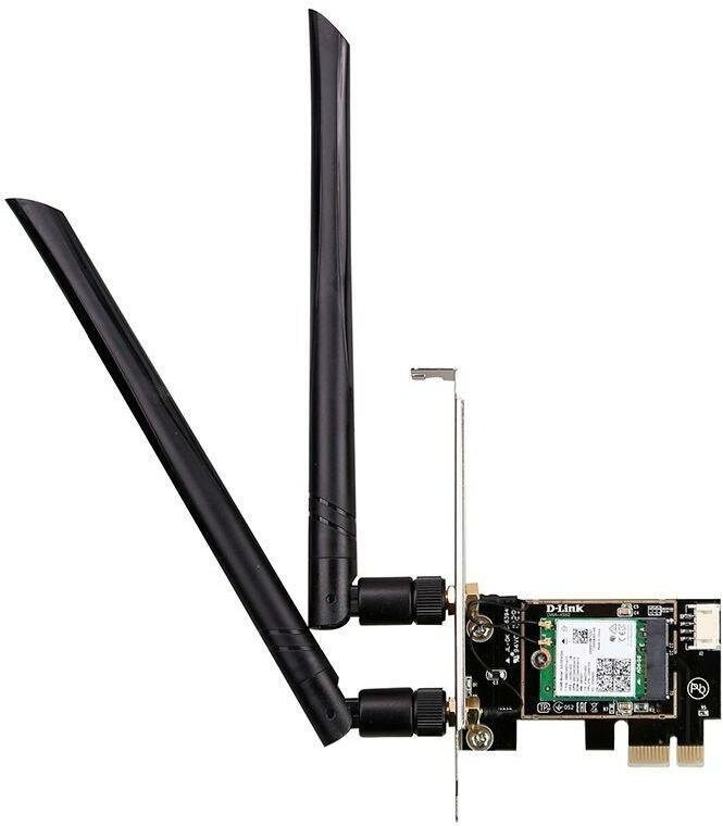 Сетевой адаптер WiFi D-Link DWA-X582RUA2A AX3000 PCI Express ант.внеш.съем 2ант.