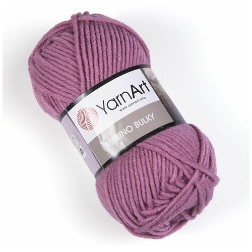 Пряжа Yarn art Merino Bulky, цвет: 3017 клевер, 100 м, 100 грамм (5 мотков) (количество товаров в комплекте: 5)