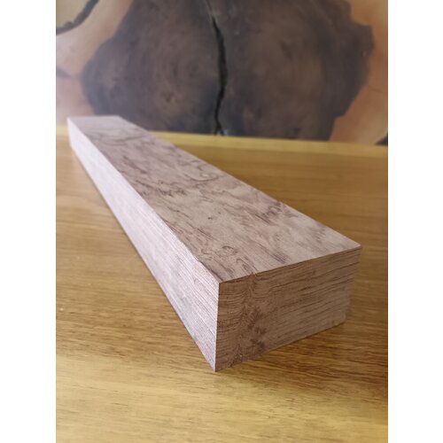 Брусок из древесины бубинга 45х85х550мм для резьбы по дереву , деревянная заготовка, материал для моделирования