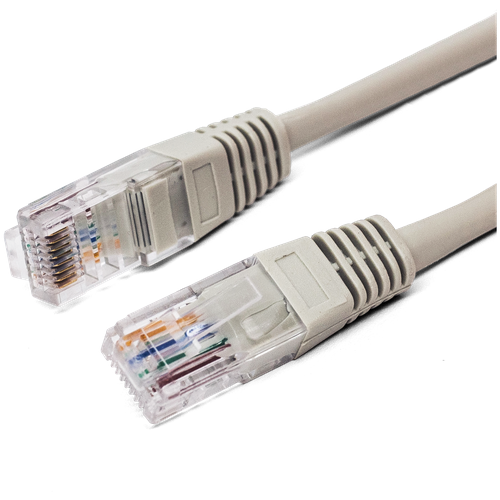 Патч-корд U/UTP 5e кат. 1м Filum FL-U5-C-1M 26AWG(7x0.16 мм), кабель для интернета, чистая медь, PVC, серый кабель патч корд u utp 5e кат 1м telecom na102 g 1m литой зеленый