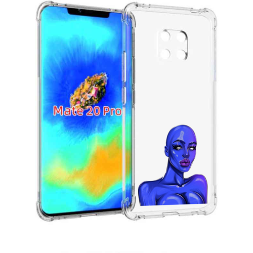 Чехол задняя панель накладка бампер MyPads инопланетянка для Huawei Mate 20 Pro/Mate 20 RS 6.39 чехол задняя панель накладка бампер mypads галстук для huawei mate 20 pro mate 20 rs 6 39