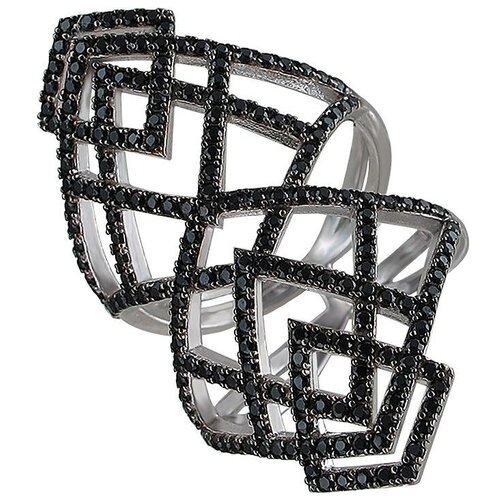 фото Эстет кольцо с фианитами из серебра 01к2510012-2, размер 18