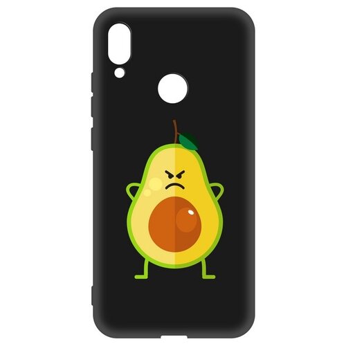 фото Чехол-накладка krutoff soft case авокадо сердитый для xiaomi redmi note 7 черный krutoff group